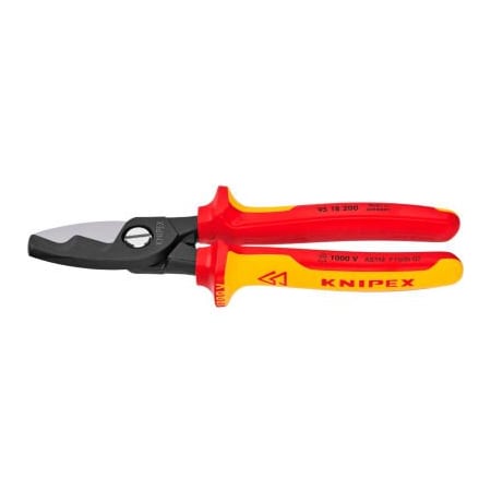 Knipex KNIPEX 95 18 200 SBA Insulated Cable Shears 1,000V 8" OAL 95 18 200 SBA